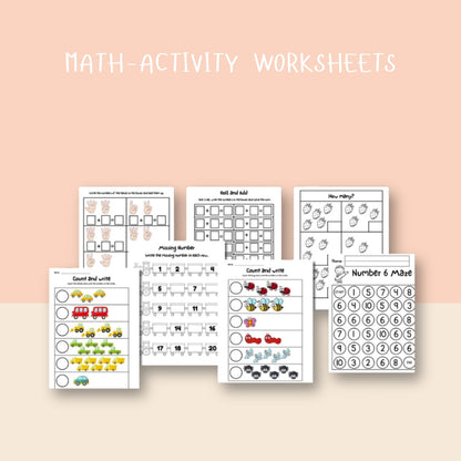 Toddler Learning Workbook | Printable Worksheets for Early Skills | 500+ Worksheets