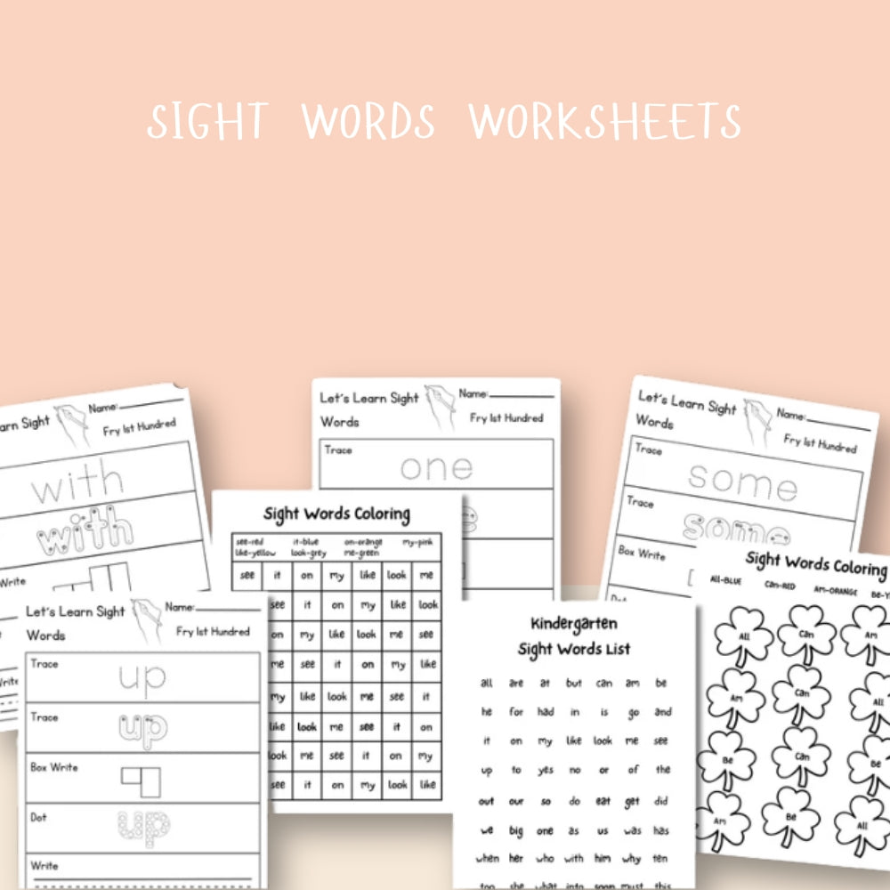 Toddler Learning Workbook | Printable Worksheets for Early Skills | 500+ Worksheets